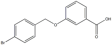 3-[(4-bromophenyl)methoxy]benzoic acid Structure