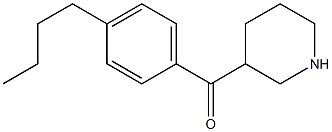 3-[(4-butylphenyl)carbonyl]piperidine Structure