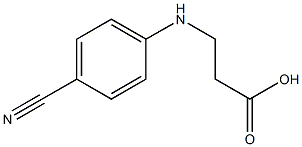 3-[(4-cyanophenyl)amino]propanoic acid Structure