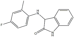 3-[(4-fluoro-2-methylphenyl)amino]-2,3-dihydro-1H-indol-2-one 구조식 이미지