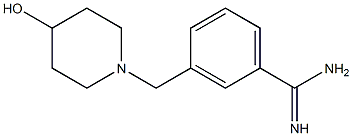 3-[(4-hydroxypiperidin-1-yl)methyl]benzenecarboximidamide Structure