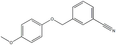 3-[(4-methoxyphenoxy)methyl]benzonitrile Structure