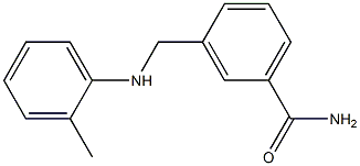 3-{[(2-methylphenyl)amino]methyl}benzamide Structure