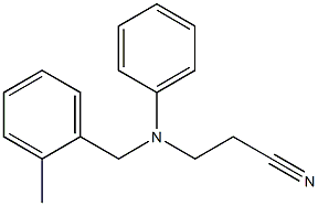 3-{[(2-methylphenyl)methyl](phenyl)amino}propanenitrile Structure