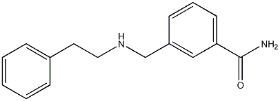 3-{[(2-phenylethyl)amino]methyl}benzamide 구조식 이미지