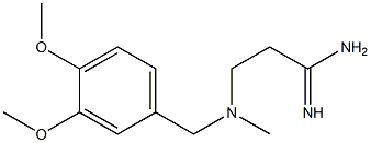 3-{[(3,4-dimethoxyphenyl)methyl](methyl)amino}propanimidamide 구조식 이미지