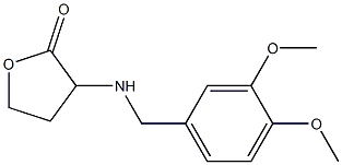 3-{[(3,4-dimethoxyphenyl)methyl]amino}oxolan-2-one Structure