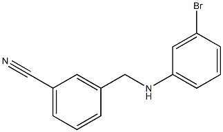 3-{[(3-bromophenyl)amino]methyl}benzonitrile Structure