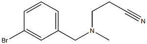 3-{[(3-bromophenyl)methyl](methyl)amino}propanenitrile 구조식 이미지