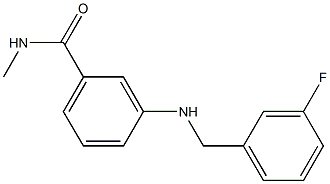 3-{[(3-fluorophenyl)methyl]amino}-N-methylbenzamide Structure