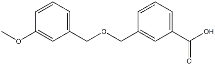 3-{[(3-methoxybenzyl)oxy]methyl}benzoic acid 구조식 이미지