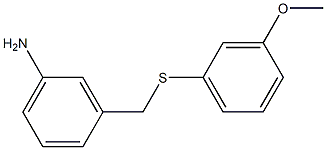 3-{[(3-methoxyphenyl)sulfanyl]methyl}aniline 구조식 이미지