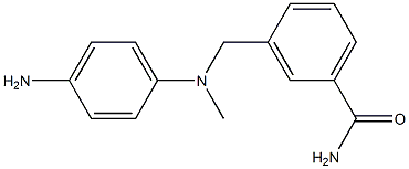 3-{[(4-aminophenyl)(methyl)amino]methyl}benzamide Structure