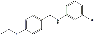 3-{[(4-ethoxyphenyl)methyl]amino}phenol Structure