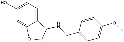 3-{[(4-methoxyphenyl)methyl]amino}-2,3-dihydro-1-benzofuran-6-ol 구조식 이미지