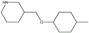 3-{[(4-methylcyclohexyl)oxy]methyl}piperidine Structure