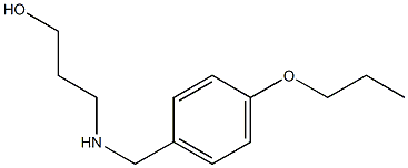 3-{[(4-propoxyphenyl)methyl]amino}propan-1-ol 구조식 이미지