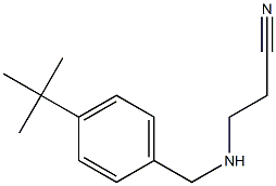 3-{[(4-tert-butylphenyl)methyl]amino}propanenitrile Structure