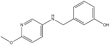 3-{[(6-methoxypyridin-3-yl)amino]methyl}phenol 구조식 이미지