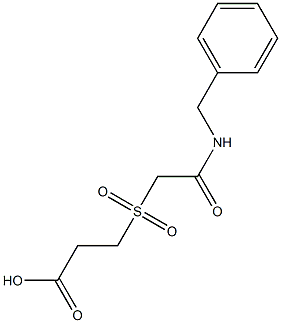 3-{[(benzylcarbamoyl)methane]sulfonyl}propanoic acid Structure