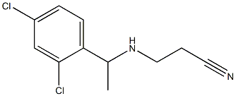 3-{[1-(2,4-dichlorophenyl)ethyl]amino}propanenitrile 구조식 이미지