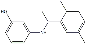 3-{[1-(2,5-dimethylphenyl)ethyl]amino}phenol Structure