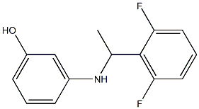 3-{[1-(2,6-difluorophenyl)ethyl]amino}phenol Structure