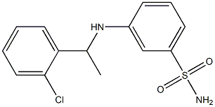 3-{[1-(2-chlorophenyl)ethyl]amino}benzene-1-sulfonamide Structure