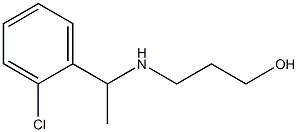 3-{[1-(2-chlorophenyl)ethyl]amino}propan-1-ol 구조식 이미지