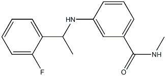 3-{[1-(2-fluorophenyl)ethyl]amino}-N-methylbenzamide 구조식 이미지