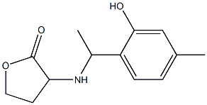 3-{[1-(2-hydroxy-4-methylphenyl)ethyl]amino}oxolan-2-one Structure