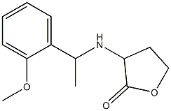 3-{[1-(2-methoxyphenyl)ethyl]amino}oxolan-2-one 구조식 이미지