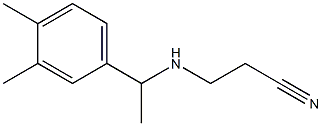 3-{[1-(3,4-dimethylphenyl)ethyl]amino}propanenitrile 구조식 이미지