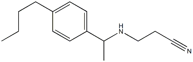 3-{[1-(4-butylphenyl)ethyl]amino}propanenitrile 구조식 이미지