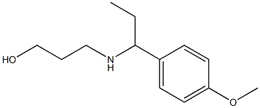 3-{[1-(4-methoxyphenyl)propyl]amino}propan-1-ol 구조식 이미지