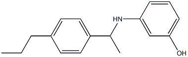 3-{[1-(4-propylphenyl)ethyl]amino}phenol Structure