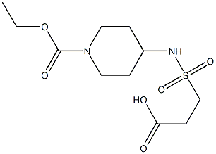 3-{[1-(ethoxycarbonyl)piperidin-4-yl]sulfamoyl}propanoic acid 구조식 이미지