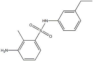 3-amino-N-(3-ethylphenyl)-2-methylbenzene-1-sulfonamide Structure