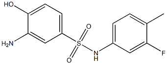 3-amino-N-(3-fluoro-4-methylphenyl)-4-hydroxybenzene-1-sulfonamide 구조식 이미지