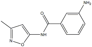 3-amino-N-(3-methyl-1,2-oxazol-5-yl)benzamide 구조식 이미지