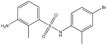 3-amino-N-(4-bromo-2-methylphenyl)-2-methylbenzene-1-sulfonamide 구조식 이미지