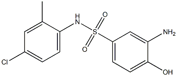 3-amino-N-(4-chloro-2-methylphenyl)-4-hydroxybenzene-1-sulfonamide Structure