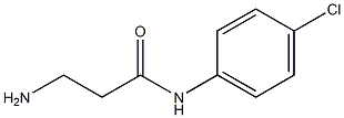 3-amino-N-(4-chlorophenyl)propanamide 구조식 이미지