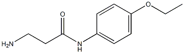 3-amino-N-(4-ethoxyphenyl)propanamide 구조식 이미지