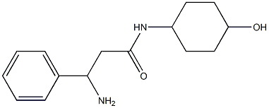 3-amino-N-(4-hydroxycyclohexyl)-3-phenylpropanamide Structure