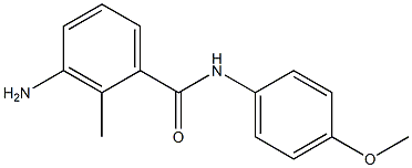 3-amino-N-(4-methoxyphenyl)-2-methylbenzamide 구조식 이미지