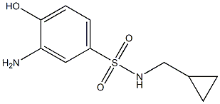 3-amino-N-(cyclopropylmethyl)-4-hydroxybenzene-1-sulfonamide Structure