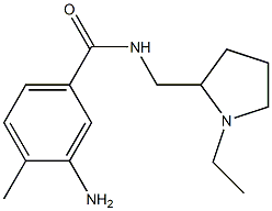 3-amino-N-[(1-ethylpyrrolidin-2-yl)methyl]-4-methylbenzamide Structure