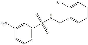 3-amino-N-[(2-chlorophenyl)methyl]benzene-1-sulfonamide 구조식 이미지