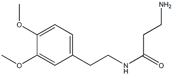 3-amino-N-[2-(3,4-dimethoxyphenyl)ethyl]propanamide 구조식 이미지